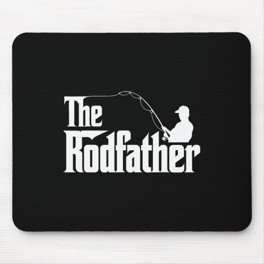The Rodfather Funny Vist vader Humor Muismat (Voorkant)