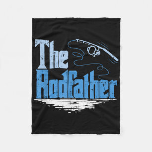 The Rodfather Grappige Visparodie Fleece Deken