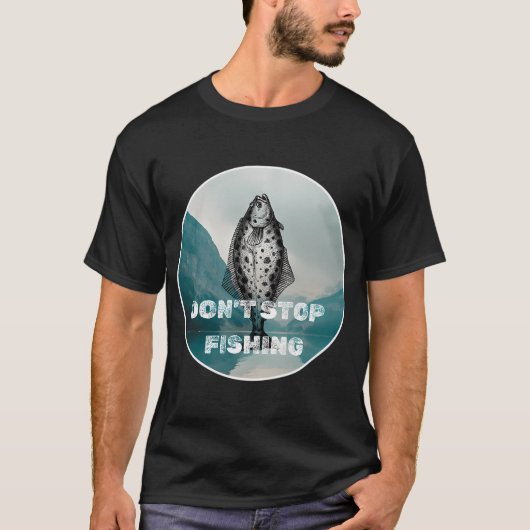 The Rodfather Grappige Visparodie Visser T-shirt (Voorkant)