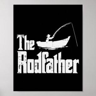 The Rodfather Leuke Visserij Vaderdag Film Pun Pa Poster