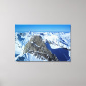 The Roggspitze St Anton Holiday Card Canvas Afdruk (Voorkant)