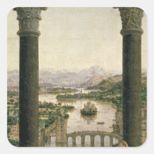 The Rolin Madonna, c.1435 Vierkante Sticker