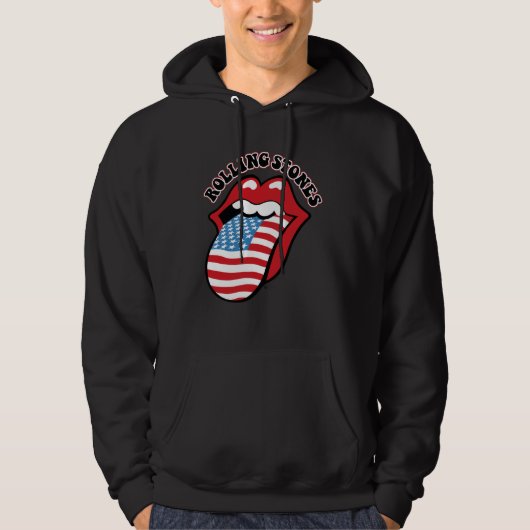 The Rolling Stones, de Amerikaanse taal Hoodie (Voorkant)
