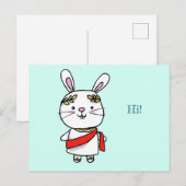 The Roman rabbit emperor greets you Briefkaart (Voorkant / Achterkant)