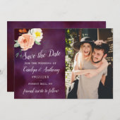 The Romance In Bloom Trouwcollectie Save The Date (Voorkant / Achterkant)