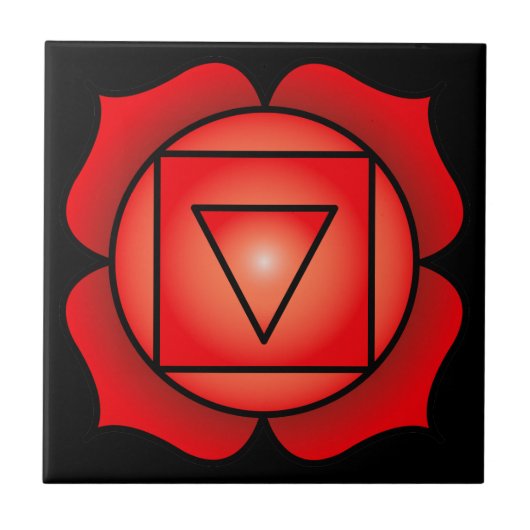 The Root Chakra Tegeltje (Voorkant)