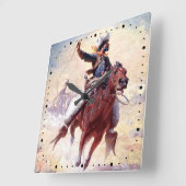 The Roping 1914 Range Cowboy William R Leigh Vierkante Klok (Hoek)