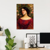 The Rose Bower by John William Waterhouse Poster (Thuiskantoor)