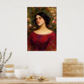 The Rose Bower by John William Waterhouse Poster (Keuken)