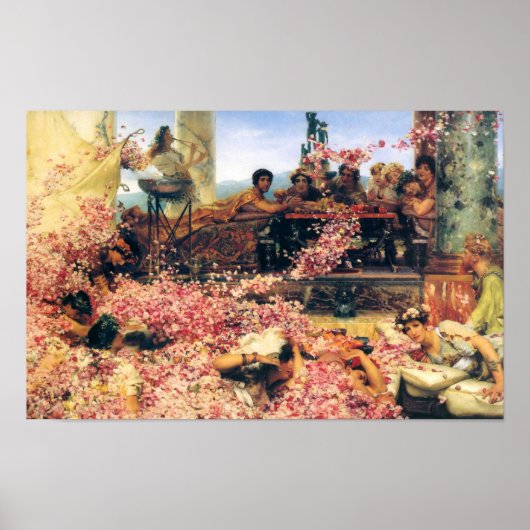 The Roses of Heliogabalus by Lawrence  Alma-Tadema Poster (Voorkant)