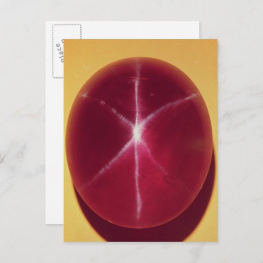 The Rosser Reeves Star Ruby Briefkaart (Voorkant / Achterkant)