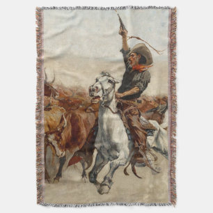 The Roundup Western Art van Frederic Remington Deken