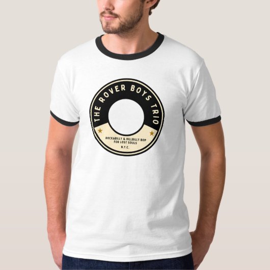 The Rover Boys Trio Record Label Ringer T-shirt (Voorkant)