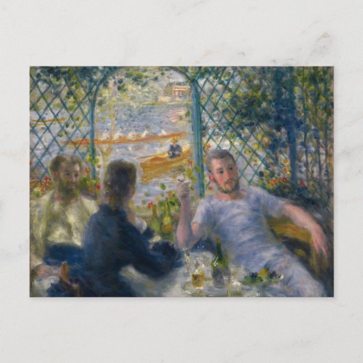 The Rower's Lunch van Pierre-Auguste Renoir Briefkaart (Voorkant)