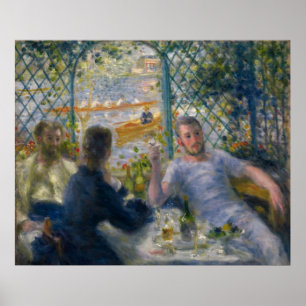 The Rower's Lunch van Pierre-Auguste Renoir Poster