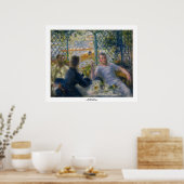 The Rower's Lunch van Pierre-Auguste Renoir Poster (Keuken)