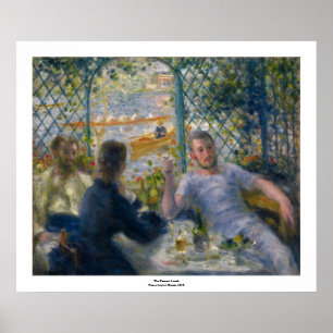 The Rower's Lunch van Pierre-Auguste Renoir Poster