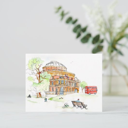 The Royal Albert Hall, Londen Briefkaart (Staand voorkant)