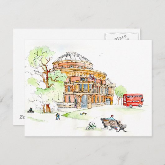 The Royal Albert Hall, Londen Briefkaart (Voorkant / Achterkant)