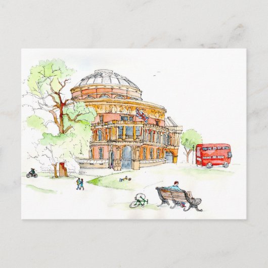 The Royal Albert Hall, Londen Briefkaart (Voorkant)
