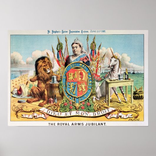 The Royal Arms Jubilant Poster (Voorkant)