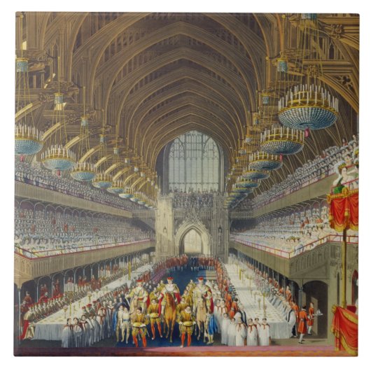 The Royal Banquet, First Course, van een albumcel Tegeltje (Voorkant)