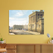 The Royal Crescent, Bath 1820 Canvas Afdruk (Insitu (Woonkamer))