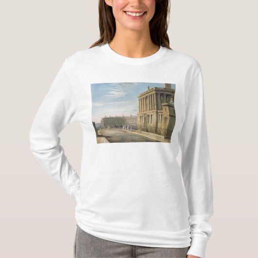 The Royal Crescent, Bath 1820 T-shirt (Voorkant)