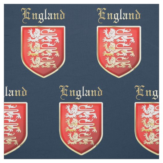 The Royal Crest of King Richard I of England Stof (Swatch)