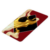 The Royal Flow Photo Magnet: Regal Crimson & Gold  Magneet (Linkerzijde)
