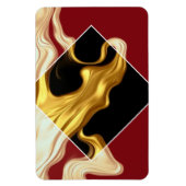 The Royal Flow Photo Magnet: Regal Crimson & Gold  Magneet (Verticaal)