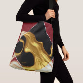 The Royal Flow: Regal Crimson & Gold Luxury Achemp Crossbody Tas (Dichtbij)