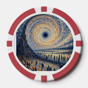 "The Royal Flush Robbery: Een pokerchip-heist" Poker Chips