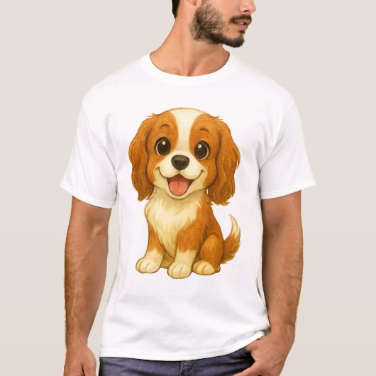 The Royal Heart-Stealer: Cavalier King Charles T-shirt (Voorkant)