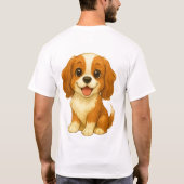 The Royal Heart-Stealer: Cavalier King Charles T-shirt (Achterkant)