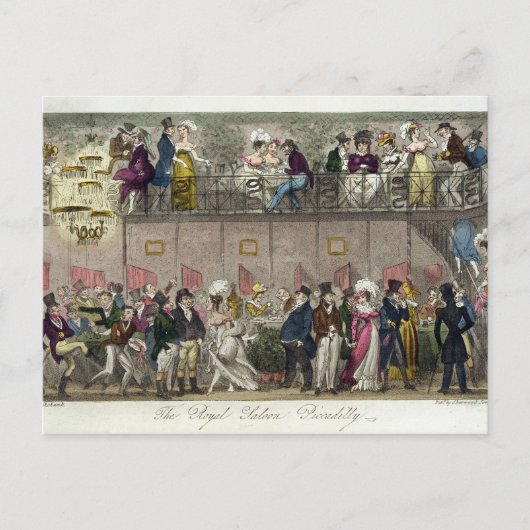 The Royal Saloon, Piccadilly, uit 'The English Sp Briefkaart (Voorkant)