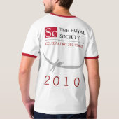 The Royal Society 350th Jubileum (niet-officieel) T-shirt (Achterkant)