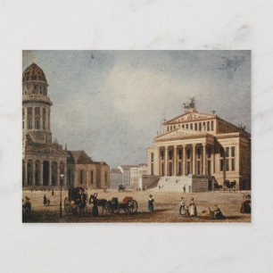 The Royal Theater and the New Church, 1833 Briefkaart