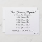 The Royal Wedding / Party 3 - SRF Kaart (Achterkant)