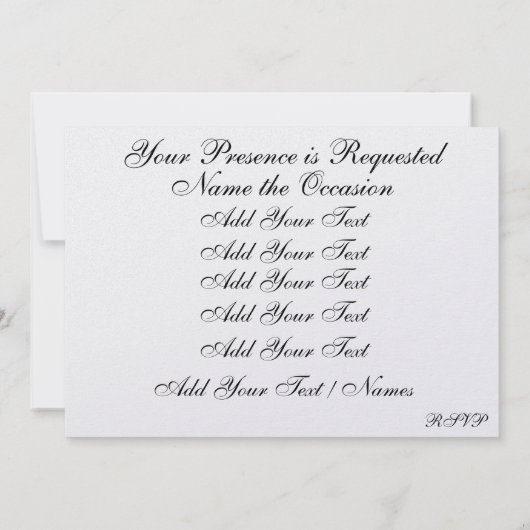 The Royal Wedding / Party 3 - SRF Kaart (Achterkant)