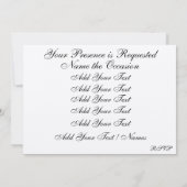 The Royal Wedding / Party - SRF Kaart (Achterkant)