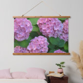 The roze Hortensia hydrangea Flowers Hangend Wandkleed (Slaapkamer)