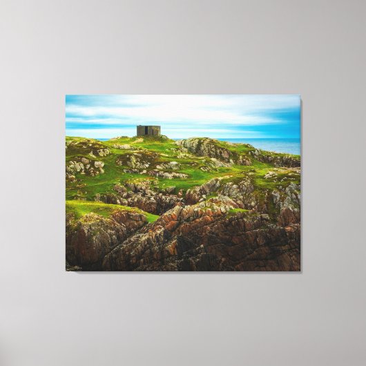 The Rugged Sentinel of the Celtic Coast Canvas Afdruk (Voorkant)