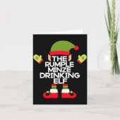 The Rumple Minze Drinking Elf Funny Whiskey Kaart (Voorkant)