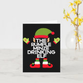 The Rumple Minze Drinking Elf Funny Whiskey Kaart (Gele Bloem)