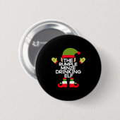 The Rumple Minze Drinking Elf Funny Whiskey Ronde Button 5,7 Cm (Voorkant /achterkant)