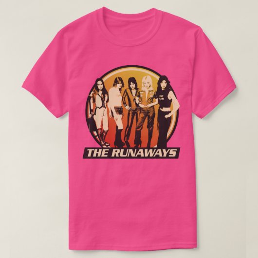 The Runaways 70s Rock Band T-shirt (Design voorkant)