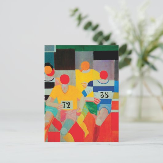 The Runners van Robert Delaunay Briefkaart (Staand voorkant)