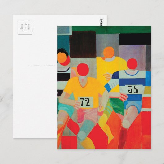 The Runners van Robert Delaunay Briefkaart (Voorkant / Achterkant)