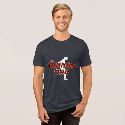 The Running Man Tri-Blend Shirt (Voorkant volledig)